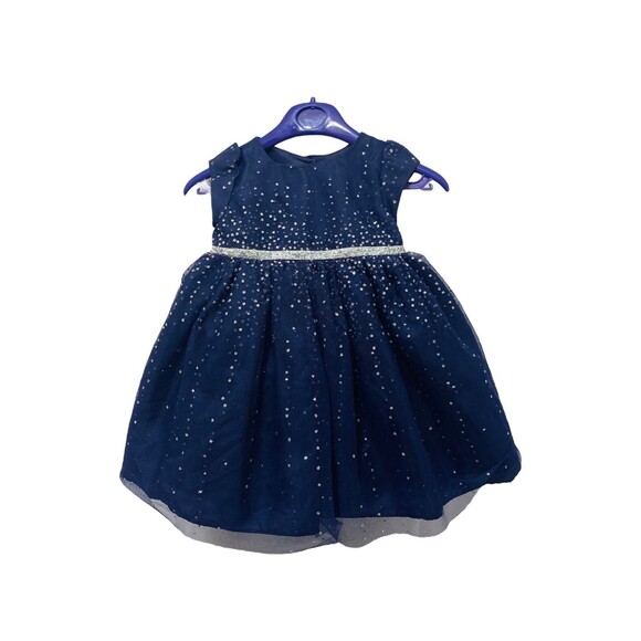 Cherokee Infant Girl’s Dress Purple sparkle Sleeveless Size 6 Months - Picture 1 of 6